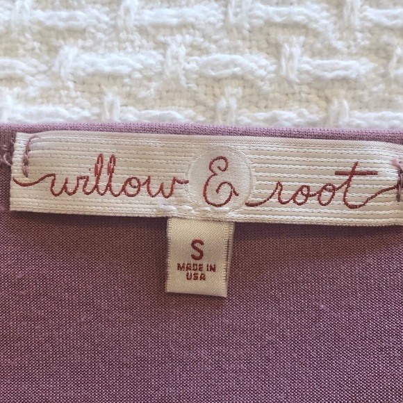 Buckle/Willow & Root Front Tie Long Sleeve Bodysuit Pink Mauve Women’s Size S - Picture 8 of 11